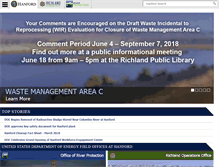 Tablet Screenshot of hanford.gov